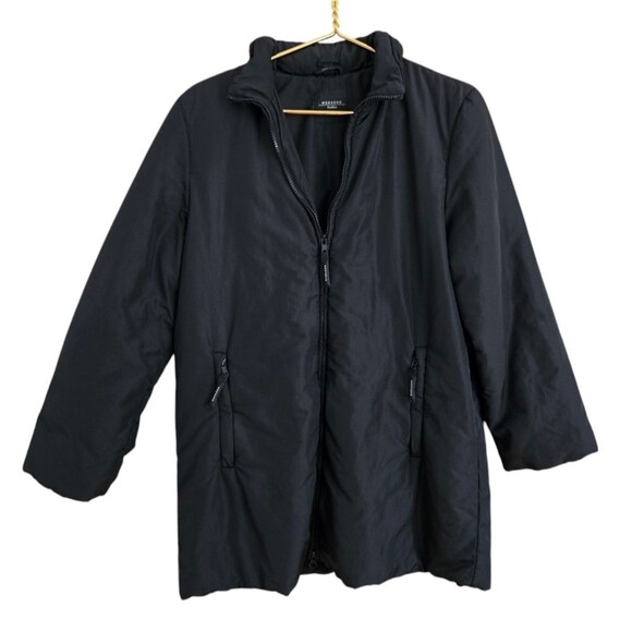 MAXMARA Weekend coat over womans Size Medium Hooded Black - Picture 1 of 11
